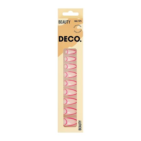 Набор накладных ногтей с клеевыми стикерами DECO. BEAUTY pink 24 шт + клеевые стикеры 24 шт нюша блокнот my beauty secrets pink твердый переплет 160x243