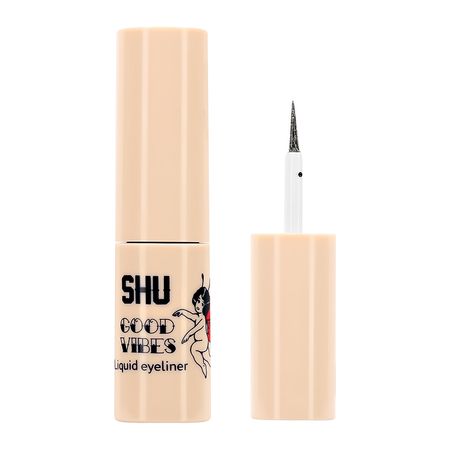 Подводка для глаз SHU GOOD VIBES стойкая жидкая тон 117 Сияющий серебряный