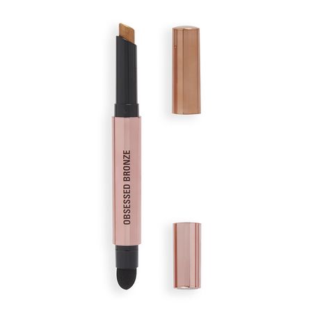 Тени для век REVOLUTION LUSTRE WAND в стике тон Obsessed Bronze в обратном порядке