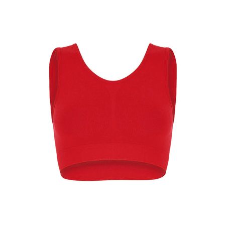 Топ женский TRENDY LOOK на широких бретелях  красный M женский бюст развитие и укрепление женской груди новейшее руководство… 3 изд м морген