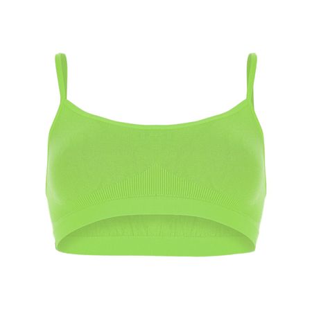 Топ женский TRENDY LOOK на тонких бретелях  салатовый M
