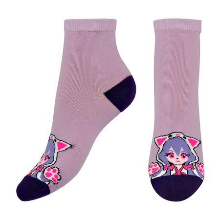 Носки женские MONCHINI ANIME сиреневый 35-37 брелок обвес на сумку бантик сиреневый 12 18031 202505 s82