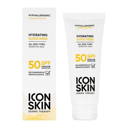 Крем для лица ICON SKIN солнцезащитный SPF50 увлажняющий 75 мл