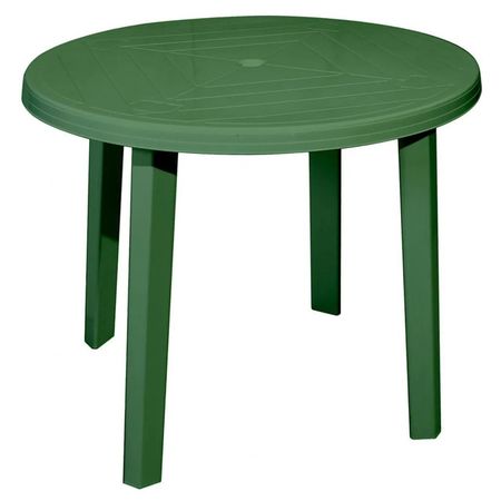 стол круглый 88х72см темно-зеленый пластик