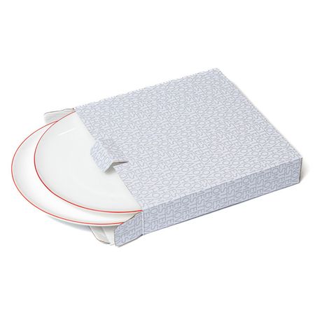 набор тарелок STENOVA HOME Symbol 2шт. 20,5см десертные фарфор красная отводка кружка это питер детка красный зонт 50мл белая фарфор