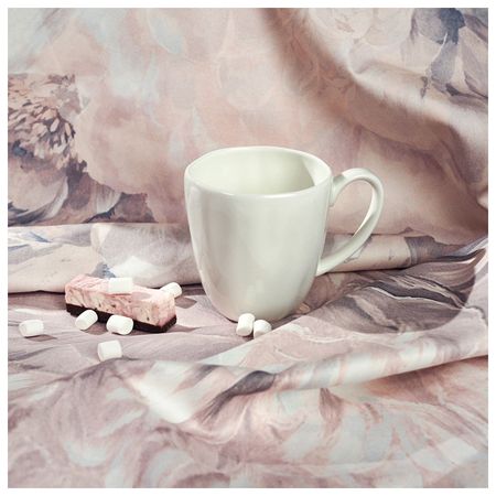 кружка STENOVA HOME Lotus 350мл фарфор белый