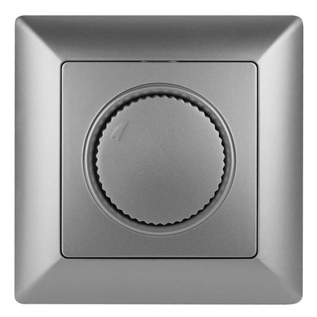 диммер поворотный INTRO Solo 600Вт алюминий