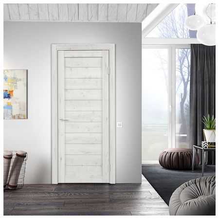 полотно дверное ELDORF Бавария 16-1 Санторини глухое 200х80см ПВХ