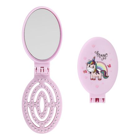Расческа с зеркалом MISS PINKY