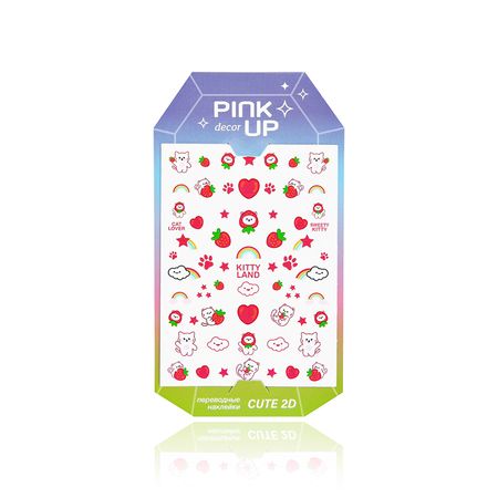 Наклейки для ногтей PINK UP DECOR CUTE COLLECTION 2D переводные тон 165