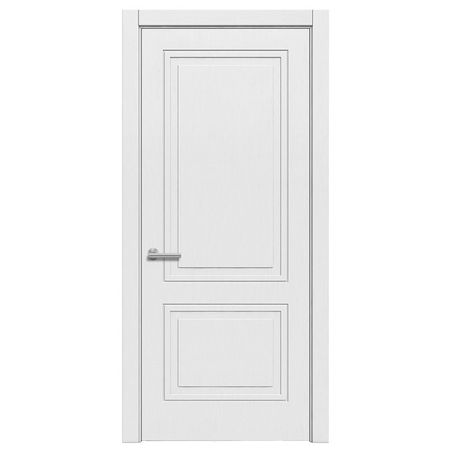 полотно дверное VERDA Париж 10 Дуб шале белый глухое 200х80см ПВХ