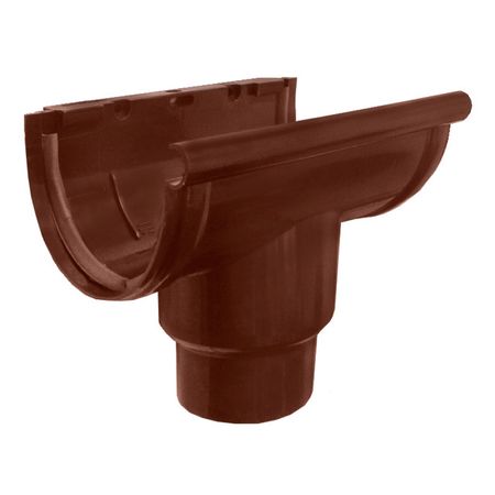 воронка желоба IMPLAST универсальная центральная G130/80, 80/100 мм коричневая