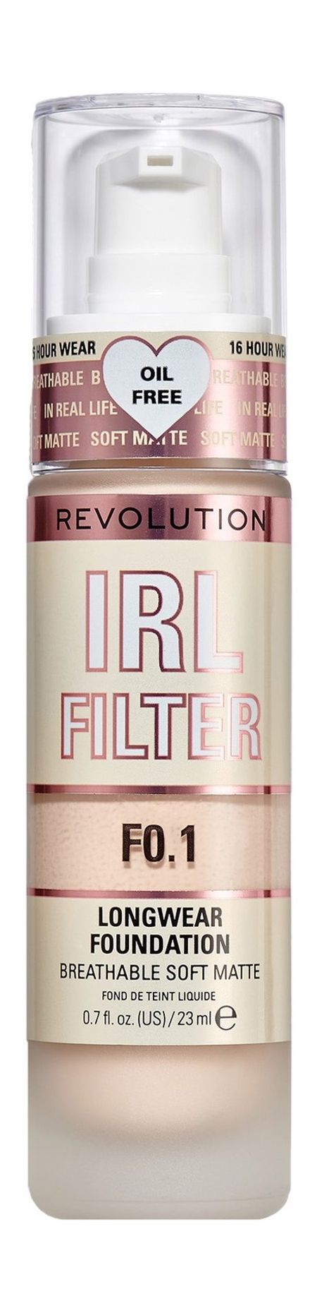 Revolution Makeup IRL Filter Longwear Soft Matte Foundation