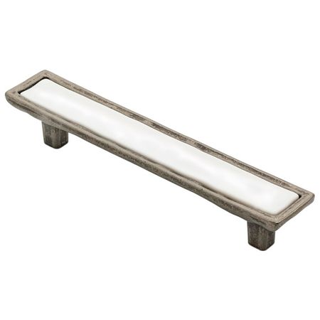 ручка-скоба 96мм фарфор черненный старинный цинк