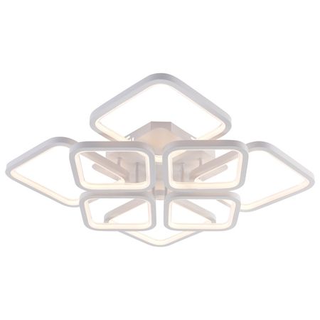 люстра потолочная светодиодная SCHAFFNER Campo 240 Вт силикон металл белый