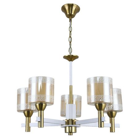 люстра подвесная MW-LIGHT Каталина 5х40Вт E27 металл белый золото каталина канн демоническая академия тьмы и хаоса адептка