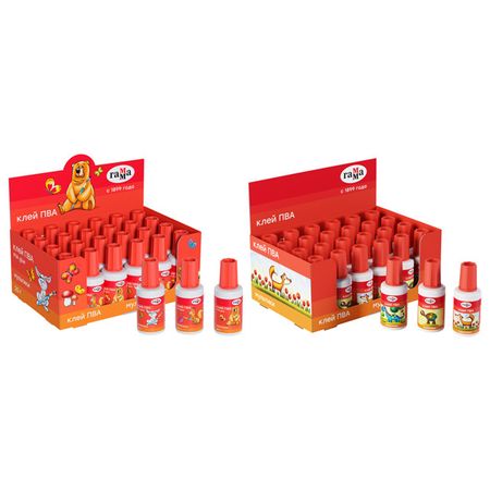 клей ПВА ГАММА Мультики с кисточкой 20г водная раскраска с кисточкой динозавры