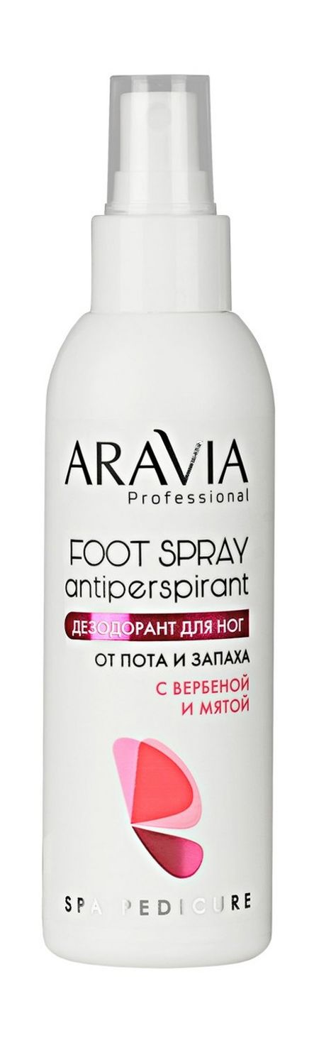 Aravia Professional SPA Pedicure Foot Spray Antiperspirant Вербена и мята