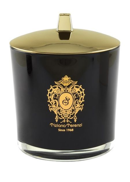 Tiziana Terenzi Gioconda Свеча с ароматом миндаля и ванили в чёрном стекле