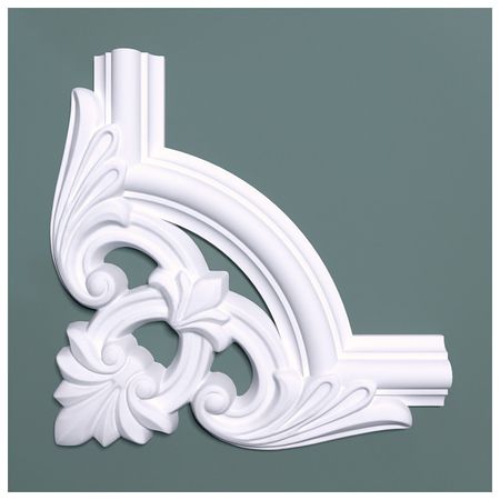 угол декоративный BELLO-DECO М12У2 225х225мм полимер(xps) белый, арт. 00-00104777