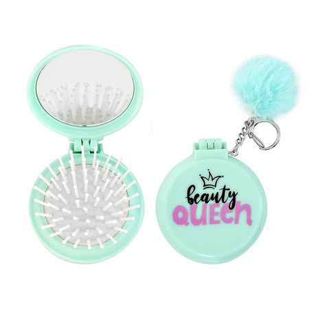 Расческа для волос с зеркалом LADY PINK