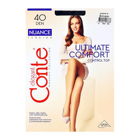 Колготки женские CONTE ELEGANT NUANCE 40 den nero p-p 2 людмила васильевна доманская право лево верх низ тесты с наклейками
