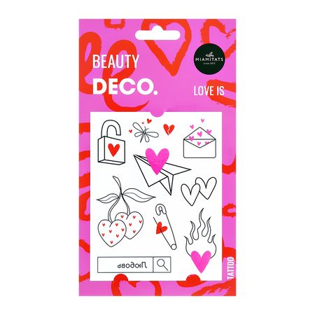 Набор переводных татуировок для тела DECO. LOVE by Miami tattoos love is урса рысина клуб романтики ок из огня тиамат