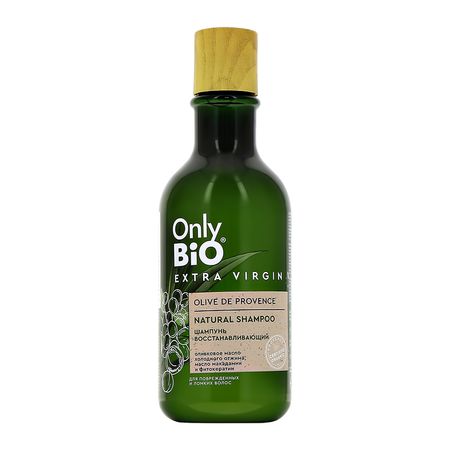 Шампунь для волос ONLY BIO EXTRA VIRGIN Восстанавливающий для поврежденных и ломких волос 350 мл