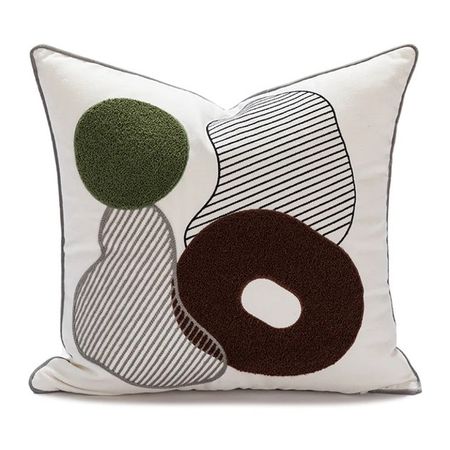 наволочка декоративная TODELIA Фигуры-2 45х45см белая, арт. HPW0096A-A