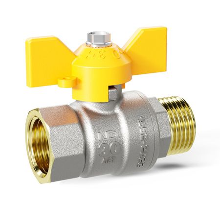 кран шаровой газовый LD 1/2