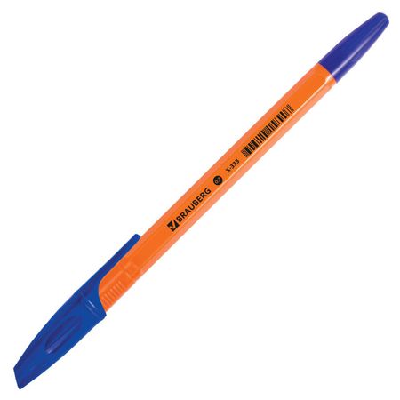 ручка шариковая BRAUBERG X-333 Orange 0,35мм синий капиллярная ручка pigma micron sakura 0 45 мм королевский синий