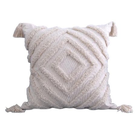 наволочка декоративная TODELIA Ромбик 45х45см бежевая, арт. HPW0110A-A