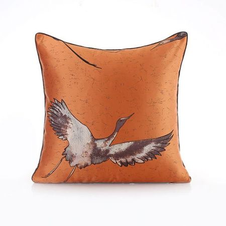 наволочка декоративная TODELIA Журавль 45х45см оранжевая, арт. HPW0101A-A марина анатольевна кузьмина лиса и журавль