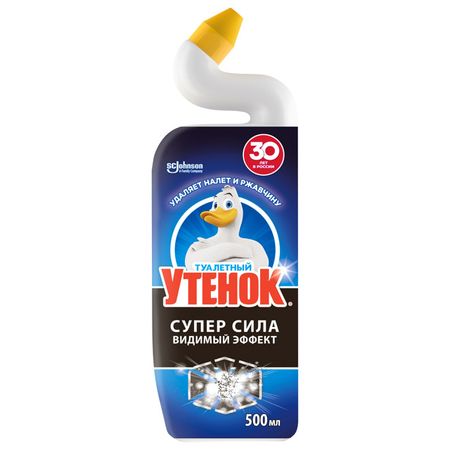 средство для туалета ТУАЛЕТНЫЙ УТЕНОК Супер Сила Видимый Эффект 500мл