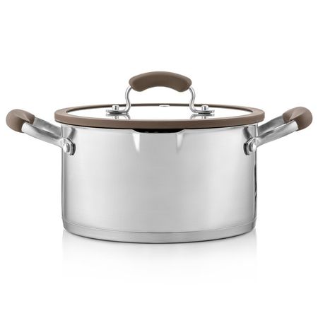 кастрюля ESPRADO Sense 3,3л 20см нерж.сталь стеклянная крышка индукция