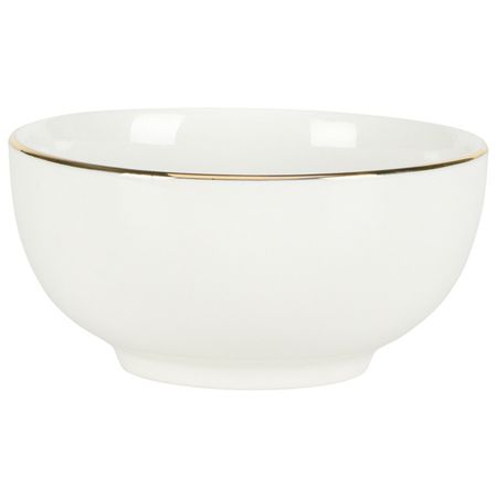 салатник KOOPMAN Золотой обод 10см 0,2л фарфор белый