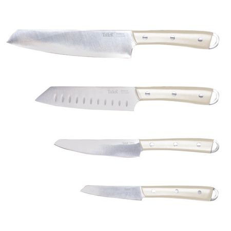 набор ножей TALLER Balance 4 предмета нерж.сталь, пластик слоновая кость
