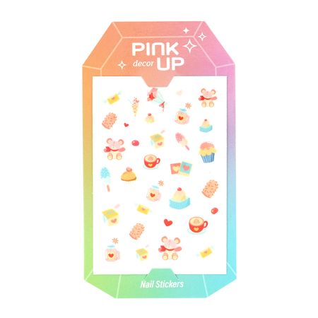 Наклейки для ногтей PINK UP DECOR NAIL STICKERS переводные тон 19 наклейки 3d лондон 2510 5