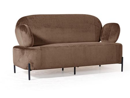 Орматек с металлическими опорами Dream (Ткань: Велюр Barkhat 12 Тёмно-коричневый) 73x152