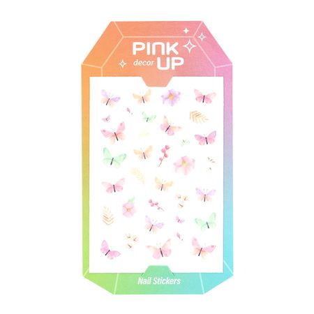 Наклейки для ногтей PINK UP DECOR NAIL STICKERS переводные тон 17 наклейки 3d лондон 2510 5