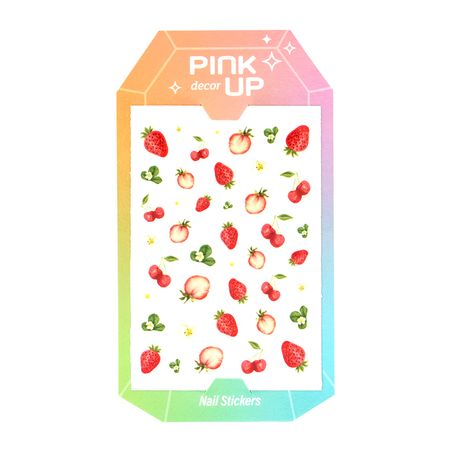 Наклейки для ногтей PINK UP DECOR NAIL STICKERS переводные тон 16 наклейки 3d лондон 2510 5