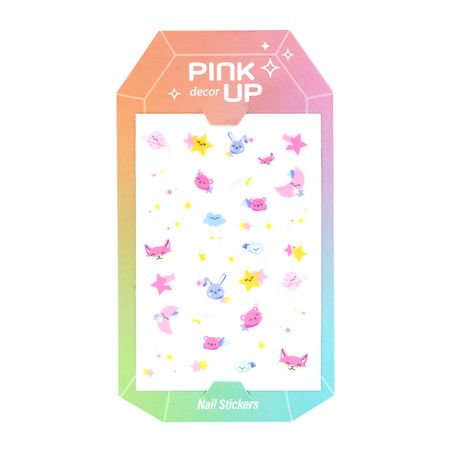 Наклейки для ногтей PINK UP DECOR NAIL STICKERS переводные тон 18 наклейки 3d лондон 2510 5