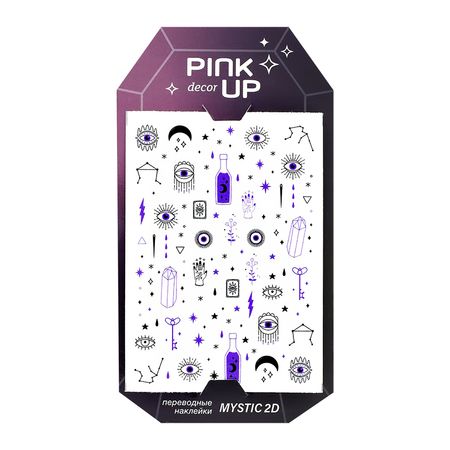 Наклейки для ногтей PINK UP DECOR MYSTIC COLLECTION 2D переводные тон 180