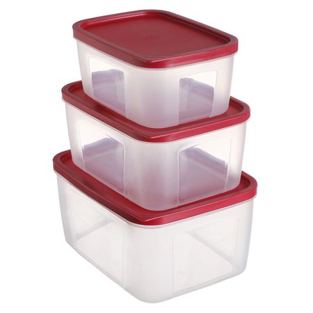 набор контейнеров TODELIA 3шт 3,7л, 1,8л, 1,08л прямоугольный пластик папка 20ф b4 transparent пластик серая