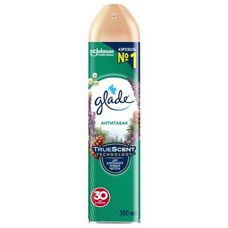 освежитель воздуха GLADE Антитабак 300мл аэрозоль