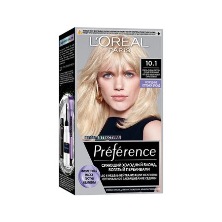 Краска для волос LOREAL PREFERENCE COOL BLONDS тон 10.1 Хельсинки 40 мл руководство по врачебной косметике и лечению волос