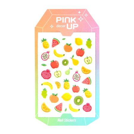 Наклейки для ногтей PINK UP DECOR NAIL STICKERS переводные тон 10