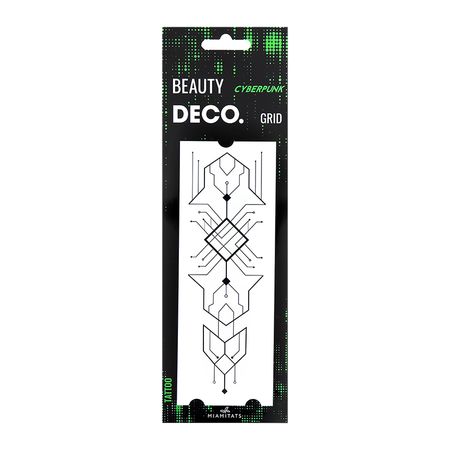 Набор переводных татуировок для тела DECO. CYBERPUNK by Miami tattoos grid