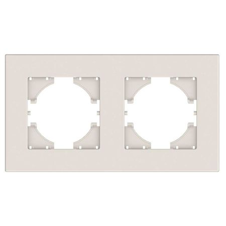 рамка 2 поста GUSI City горизонтальная бежевый