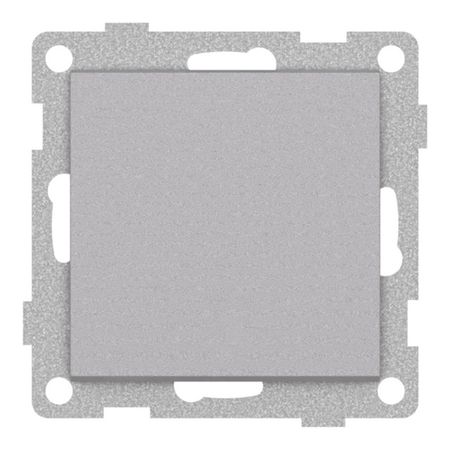 выключатель 1-клавишный GUSI Ugra перекрестный 10А серебро